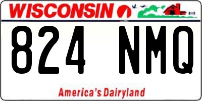 WI license plate 824NMQ
