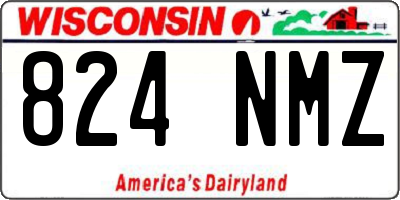 WI license plate 824NMZ