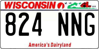 WI license plate 824NNG