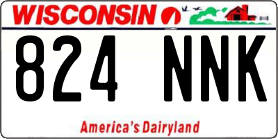 WI license plate 824NNK