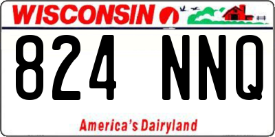 WI license plate 824NNQ