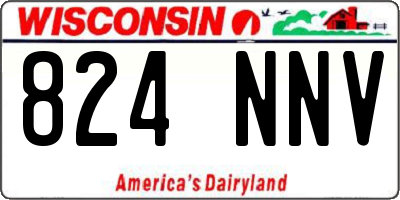 WI license plate 824NNV