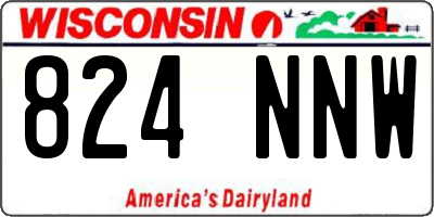 WI license plate 824NNW