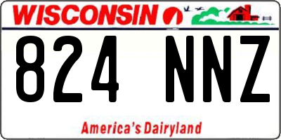 WI license plate 824NNZ