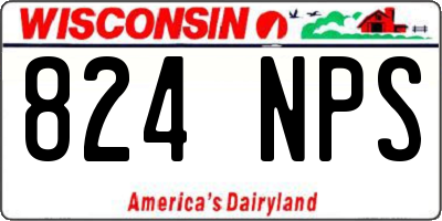 WI license plate 824NPS