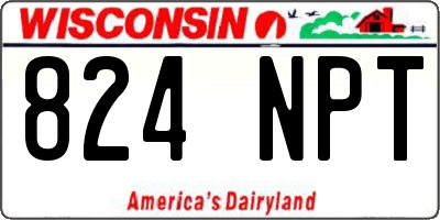 WI license plate 824NPT