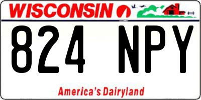 WI license plate 824NPY