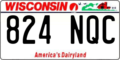 WI license plate 824NQC