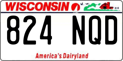 WI license plate 824NQD