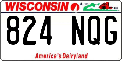 WI license plate 824NQG