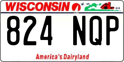 WI license plate 824NQP