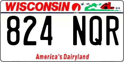 WI license plate 824NQR
