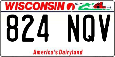WI license plate 824NQV