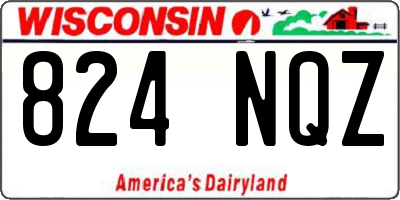 WI license plate 824NQZ