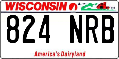 WI license plate 824NRB