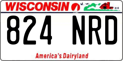 WI license plate 824NRD