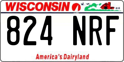 WI license plate 824NRF