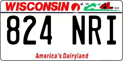 WI license plate 824NRI