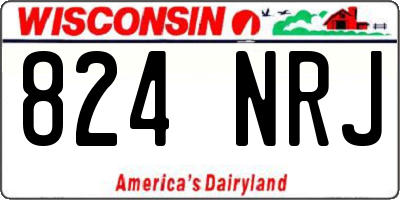 WI license plate 824NRJ