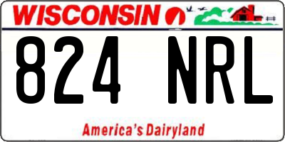 WI license plate 824NRL