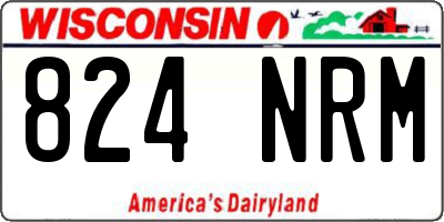 WI license plate 824NRM