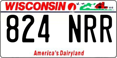 WI license plate 824NRR