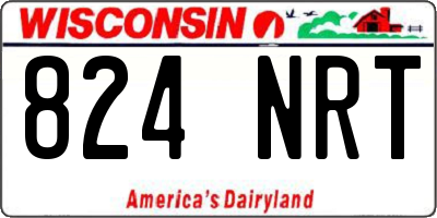WI license plate 824NRT