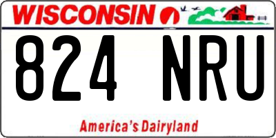 WI license plate 824NRU
