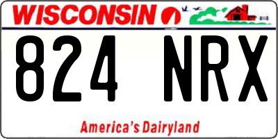 WI license plate 824NRX