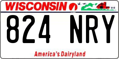 WI license plate 824NRY