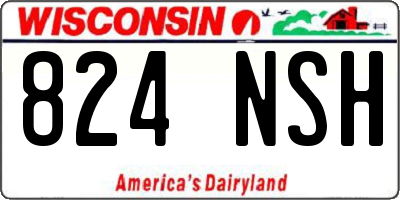 WI license plate 824NSH
