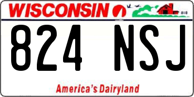 WI license plate 824NSJ