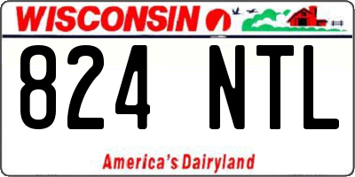 WI license plate 824NTL