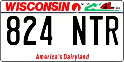WI license plate 824NTR
