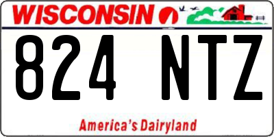 WI license plate 824NTZ