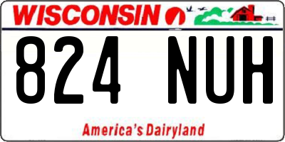 WI license plate 824NUH