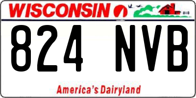 WI license plate 824NVB