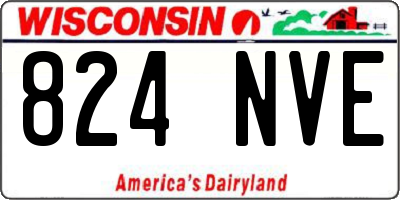 WI license plate 824NVE