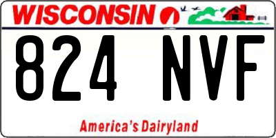 WI license plate 824NVF