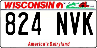 WI license plate 824NVK