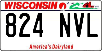 WI license plate 824NVL