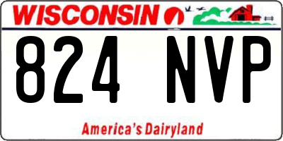 WI license plate 824NVP