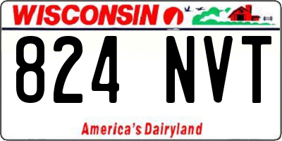 WI license plate 824NVT