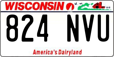 WI license plate 824NVU