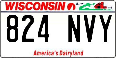 WI license plate 824NVY