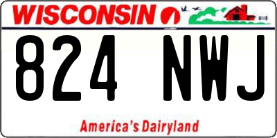 WI license plate 824NWJ