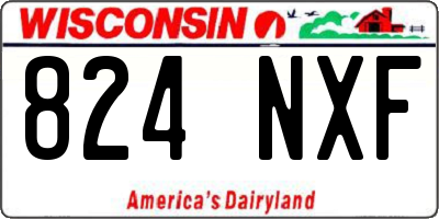 WI license plate 824NXF