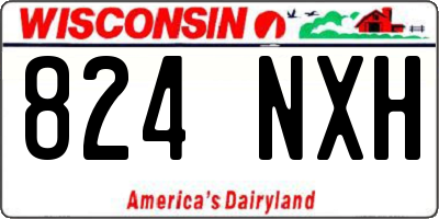 WI license plate 824NXH