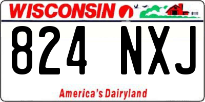 WI license plate 824NXJ