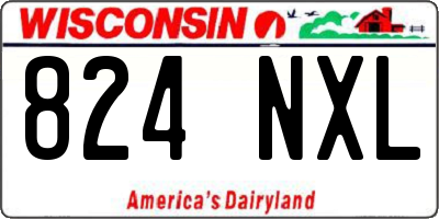 WI license plate 824NXL